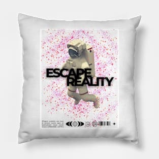 Escape Reality Abstract Space Stars Astronaut Streetwear Pillow