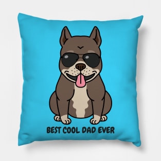 Best Cool Dog Dad Ever Pillow