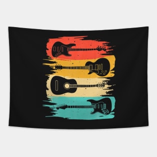 Vintage Guitar Gift For Men Women Music Band Guita Tapestry