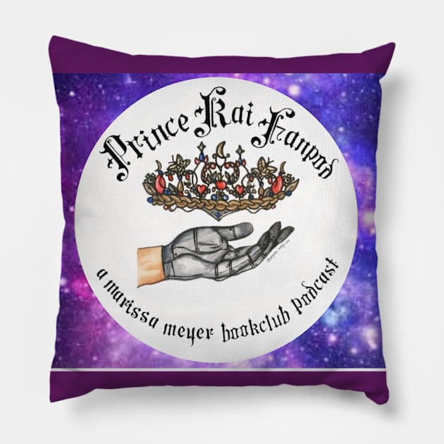 Galaxy with Circle Logo Pillow by Prince Kai Fan Pod: A Marissa Meyer Book Club Podcast