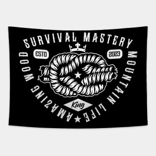 survival mastery knot Tapestry