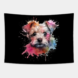 Watercolor dog Tapestry