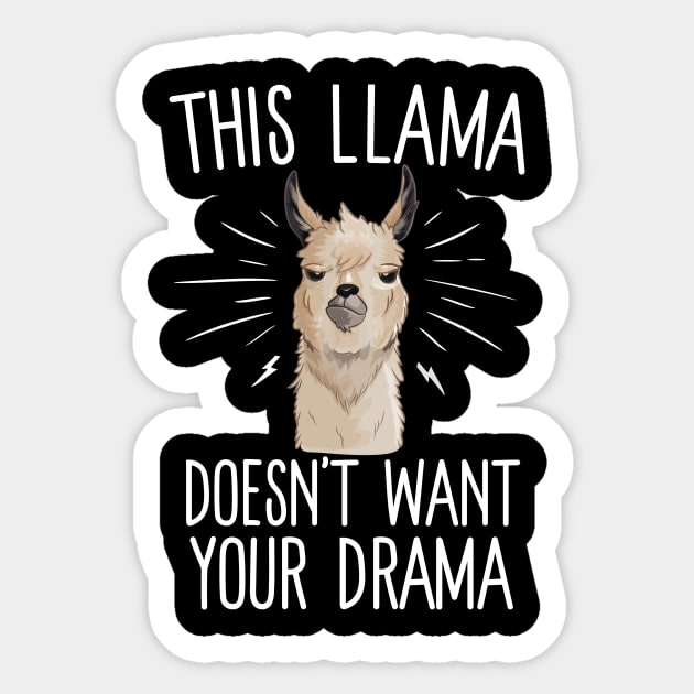 Cute And Funny Don't Be A Drama Llama T-Shirt Cute And Funny Don't Be A Drama Llama T-Shirt