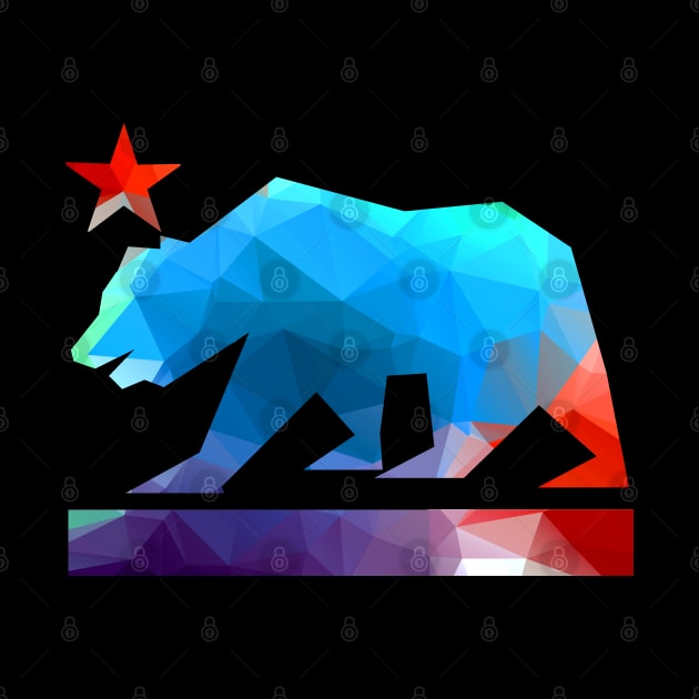 California State Bear (fractal colors) by robotface