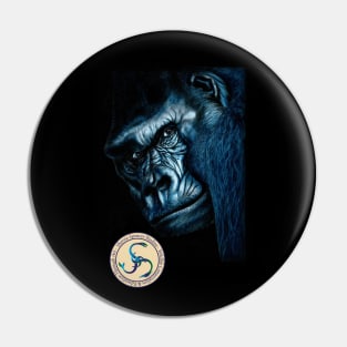 Gorilla Portrait Pin