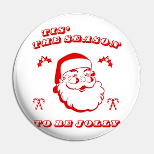 Jolly Santa Claus Pin