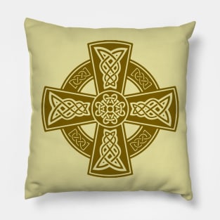 Celtic High Cross Decorative Knotwork 15 Pillow