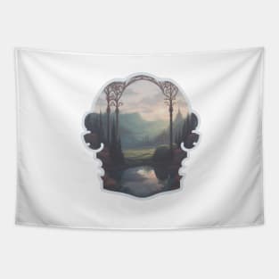 Dreamy elven landscape Tapestry