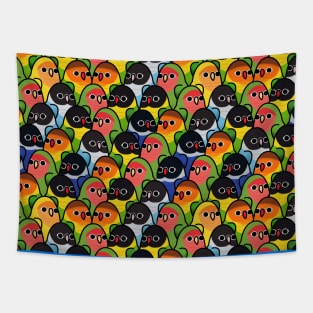 Too Many Birds!™ Lovebird Squad! Tapestry