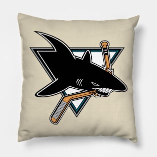 Retro San Jose Sharks Pillow