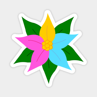 Pride Poinsettia Magnet