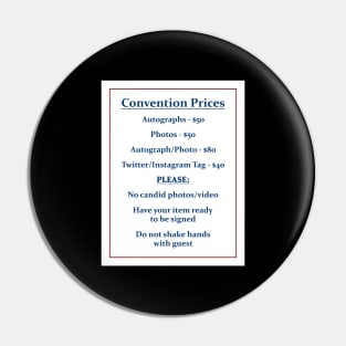 Convention Prices Pin