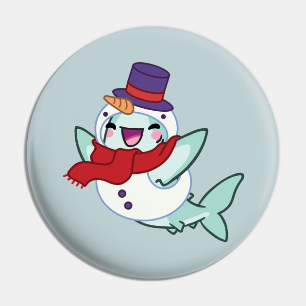 Byte's Costume: Snowman Pin by bytesizetreasure