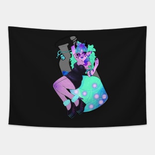 Monster Boba Girl Tapestry