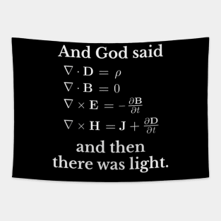 And God Said Maxwell'S Equations Tapestry