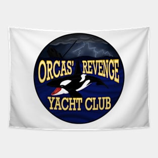 Orcas' Revenge Yacht Club Tapestry