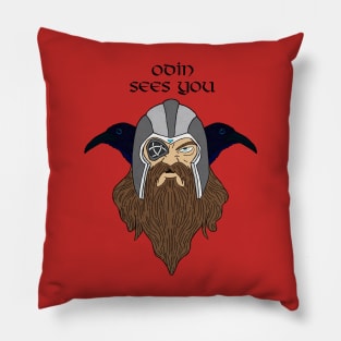Odin and his crows Pillow