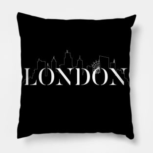 London UK Britain Big City Skyline Pillow