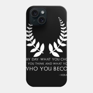 Classical Greek Philosophy Heraclitus Motivational Quote Phone Case