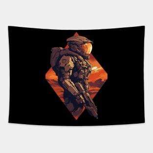 Martian Marine Fully Armed - Scifi Tapestry