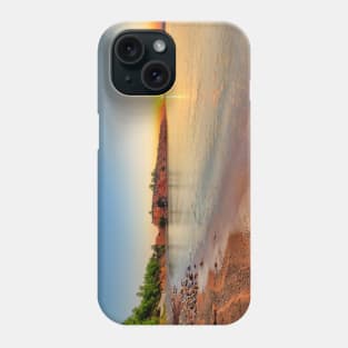 The sunrise at the beach Kokkinokastro of Alonissos island, Greece Phone Case