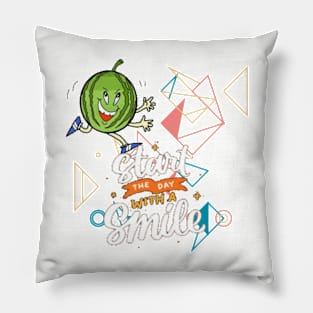 Start the Day with smile Pillow