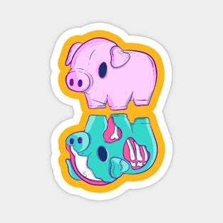 Zombie pig Magnet