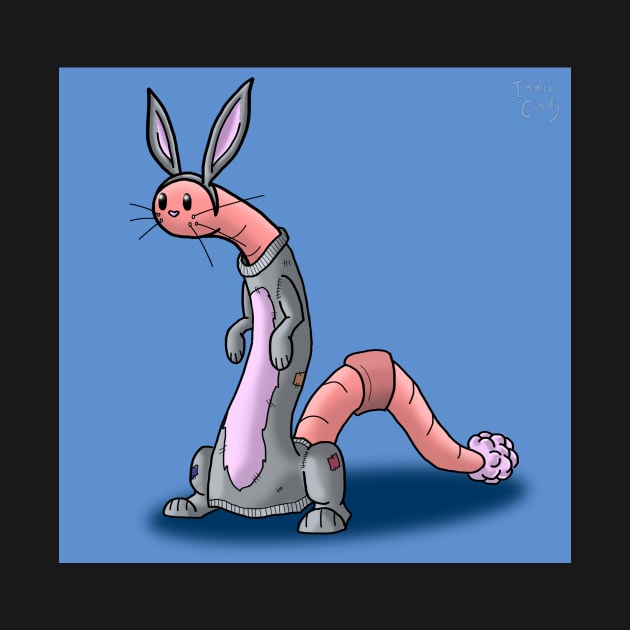 Worm in a hares costume by WormLife