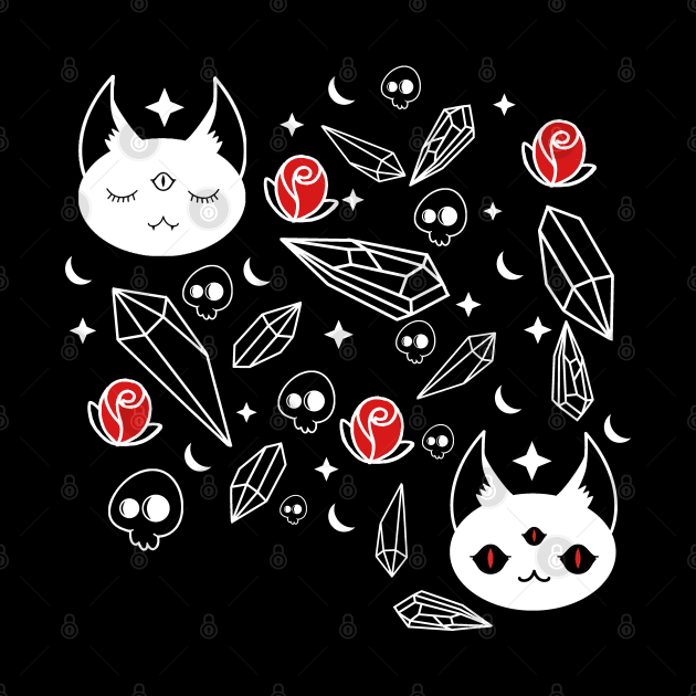 Cats, Crystals, Skulls and Stars oh my! by The3rdMeow