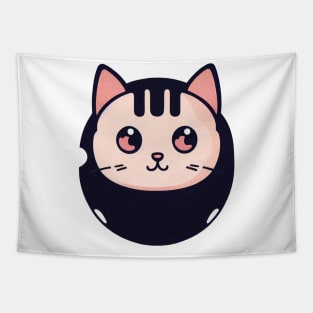 Bowling Ball Cat by dozydonut Tapestry