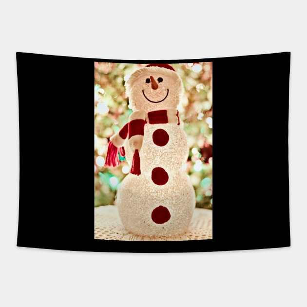 snow man Tapestry by Monument 7