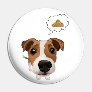 lunch time dog Pin