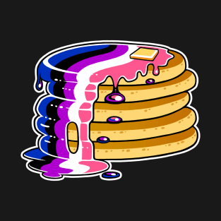 Genderfluid Pride Pancakes LGBT T-Shirt