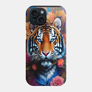 Dreamy Stunning Animals - Exotic Floral Tiger Art Phone Case