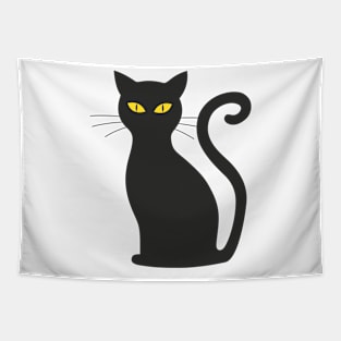 cute black cat Tapestry