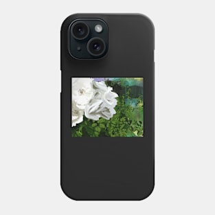 White Rose Bush Phone Case