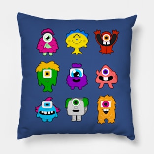 Doodle Monsters Pillow