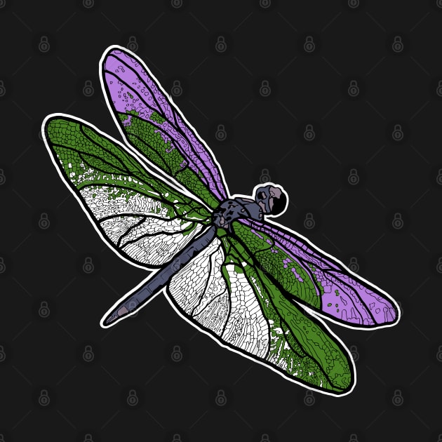 Genderqueer Dragonfly by theartfulscientist
