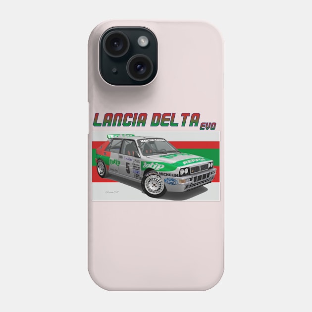 Lancia Delta EVO GrpA Phone Case by PjesusArt