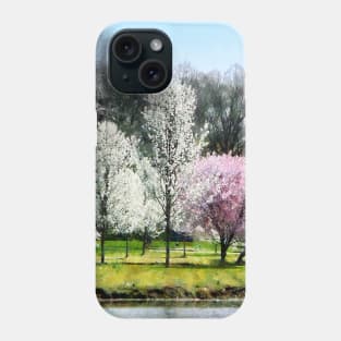 Spring - Line of Flowering Trees Phone Case
