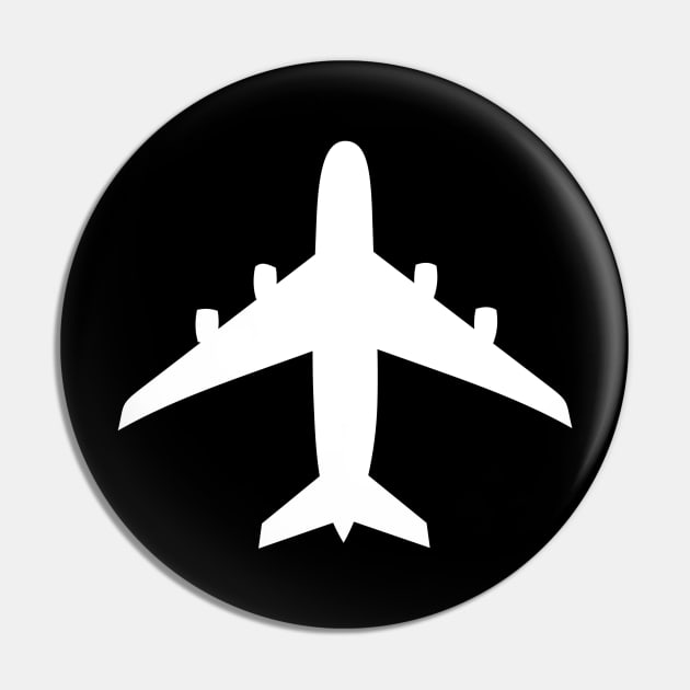 Airplane Outline Pin by ShirtyLife