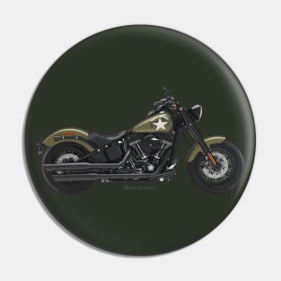 Harley-Davidson Softail Slim army, s Pin