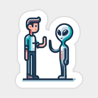 Alien Friend Magnet