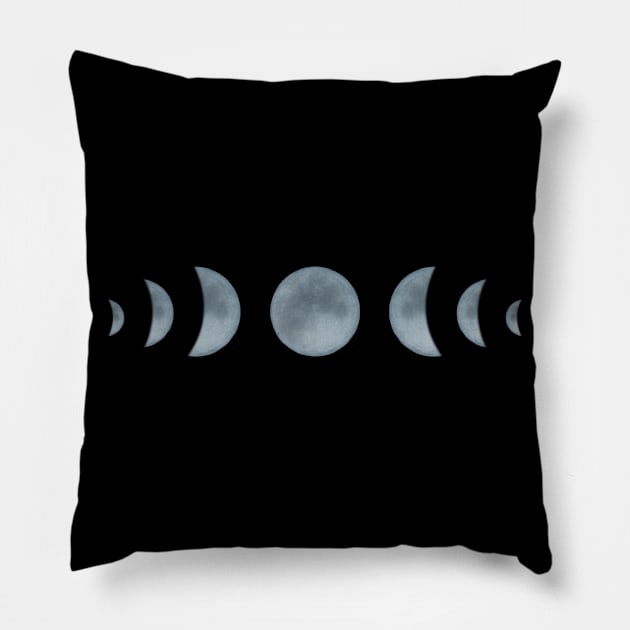 Moon Phases Pillow by Strong with Purpose