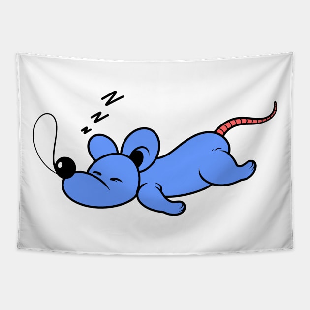 cute mouse Tapestry by TOSSS LAB ILLUSTRATION