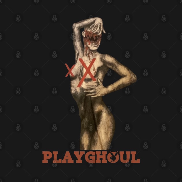 Playghoul Horror Movie Parody Design by darklordpug