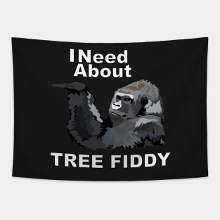 Gorilla Tree Fiddy Tapestry