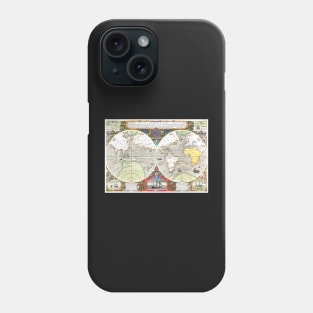 World map wall art 1690 Art Print Phone Case