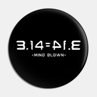 Funny Math, Pi Day, Teacher Gift, Mind Blown Pin