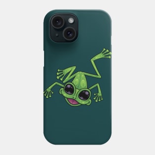 Happy Green Tree Frog Phone Case